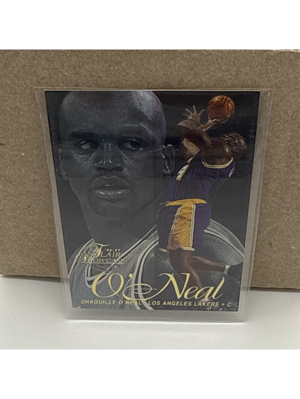 1996-97 Flair Showcase Shaquille O'Neal Row 2 Style #10 Lakers